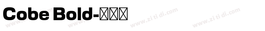 Cobe Bold字体转换
